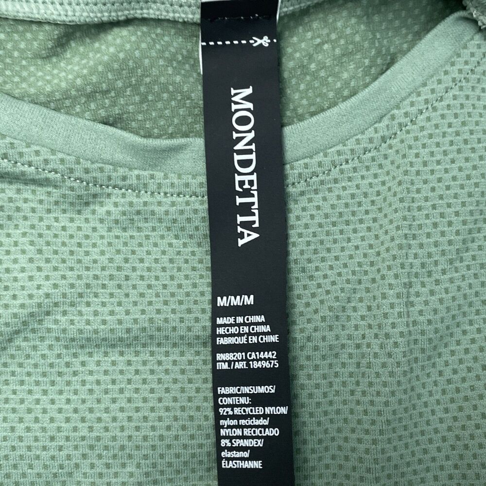 Mondetta Women's M Fitted Active Seamless T-Shirt Green a2242 - Picture 4 of 8